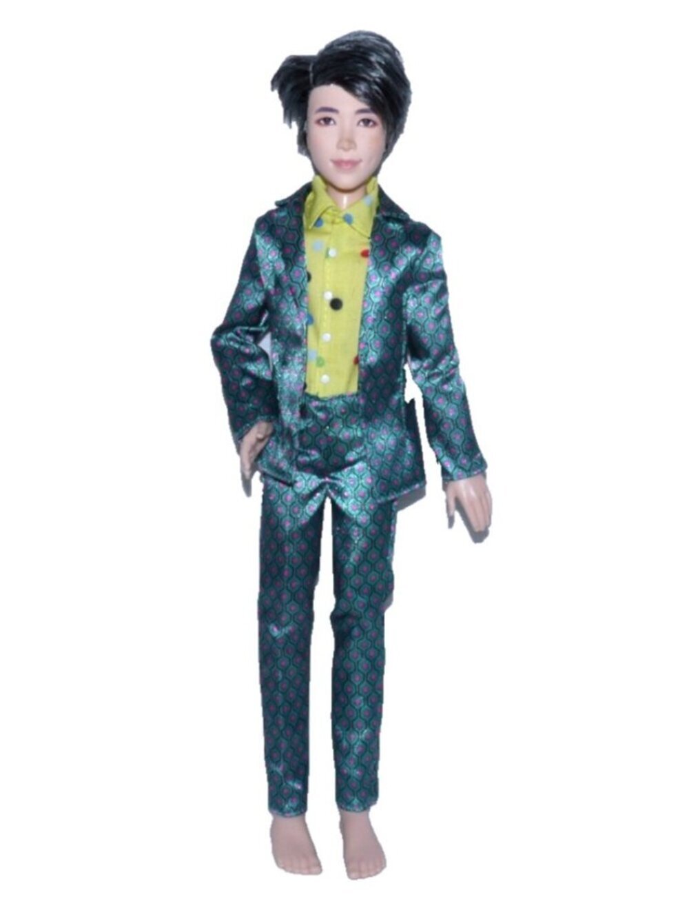 BTS K-Pop RM 11" fully poseable doll action figure marked Mattel 2015, No Shoes